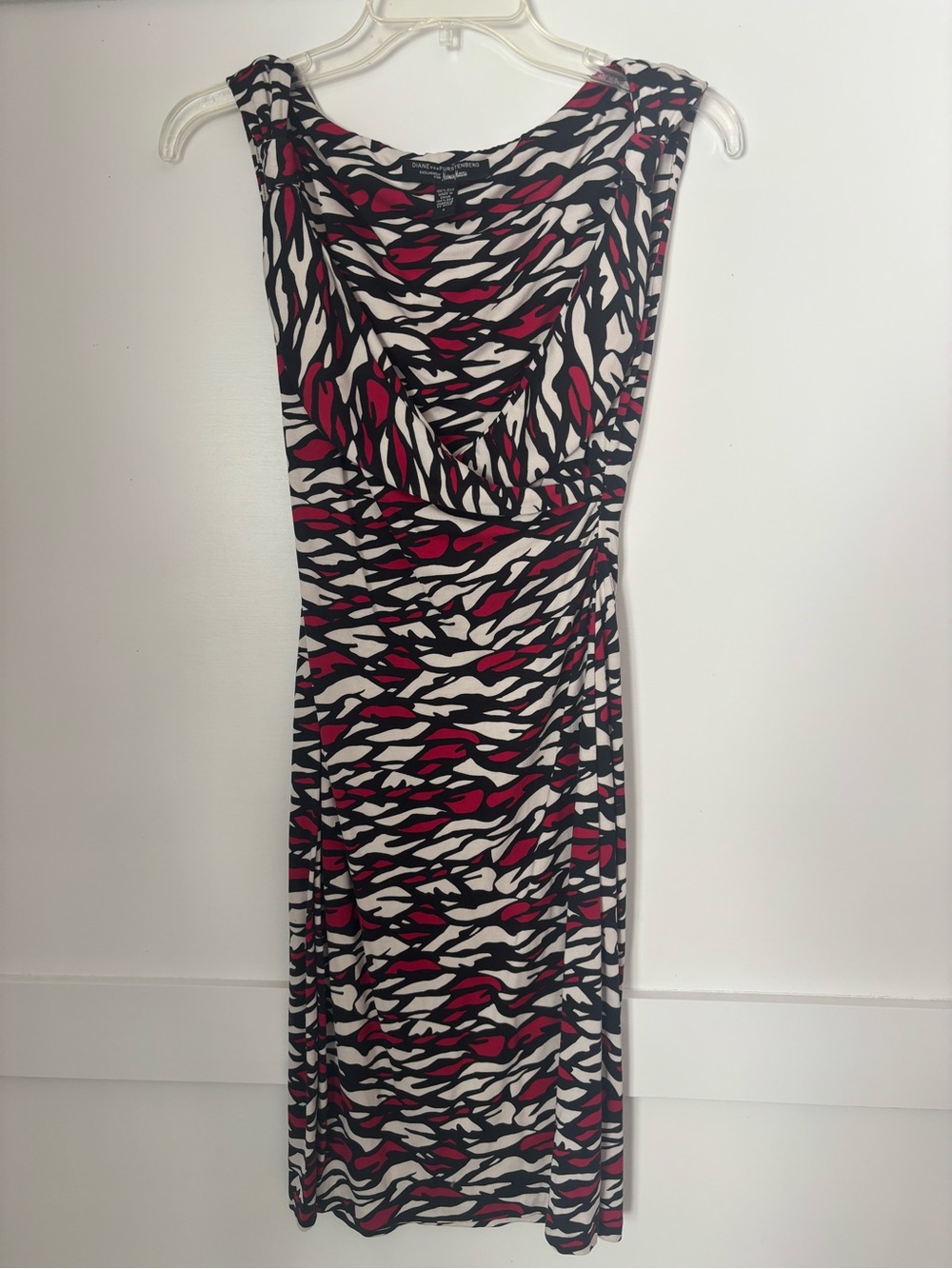 Diane Von Furstenberg for Neiman Marcus Printed Sleeveless Midi Dress size 4